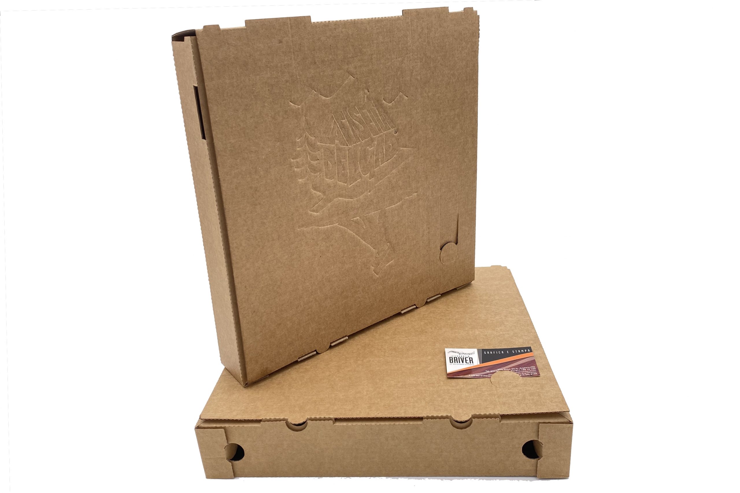 Scatole pizza avana 33x33 H4 cm - 40 pezzi