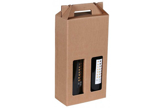 Scatola per bottiglie da 2x75cl - 10 pezzi