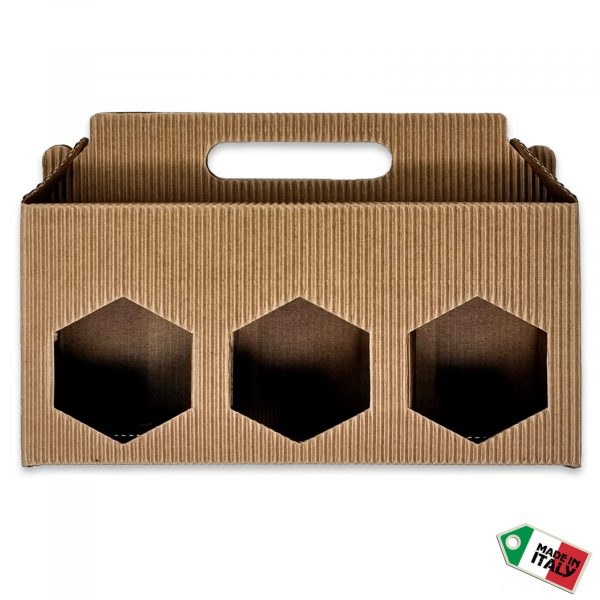 Scatola porta vasetti 3 x 500 g. 20 pz.