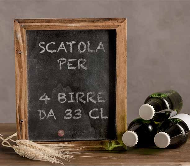Scatola porta birra 4x33cl - 10 Pz. (Premium)